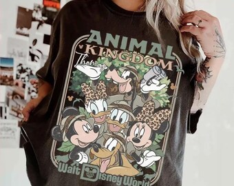 Comfort Colors Mickey and Friends Safari Shirt, Safari Mode Shirt, Animal Kingdom Safari Shirt, Mickey Safari Shirt, WDW Shirt