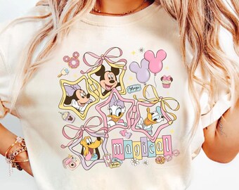 Magical Magic Mickey Mouse And Friends Comfort Colors Shirt, Disneyland Mickey Family Trip