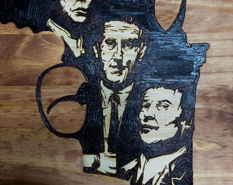 Goodfellas Pyrography Art | Mafia Movie Gangster Wood Sign (16"x11")