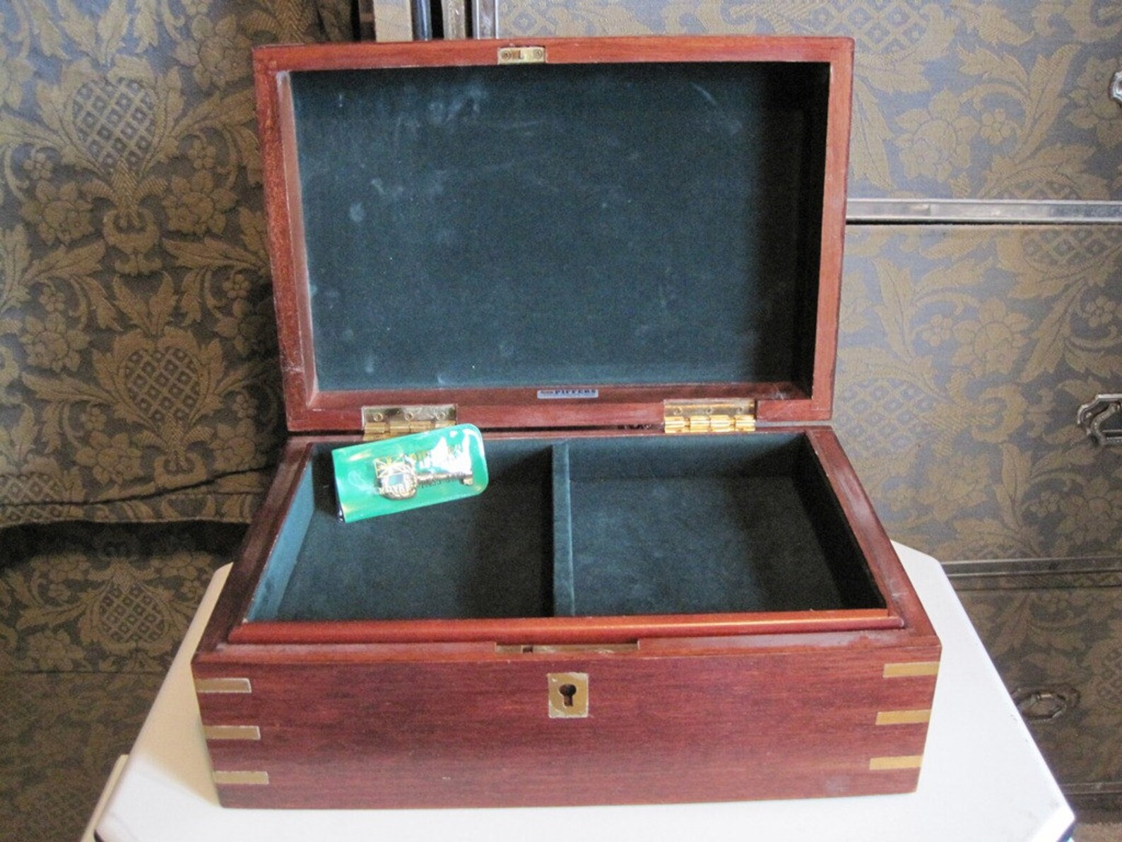 Piffers Khyber Pass 1880 Wooden Box with Key Cigar Box Jewelry Etsy
