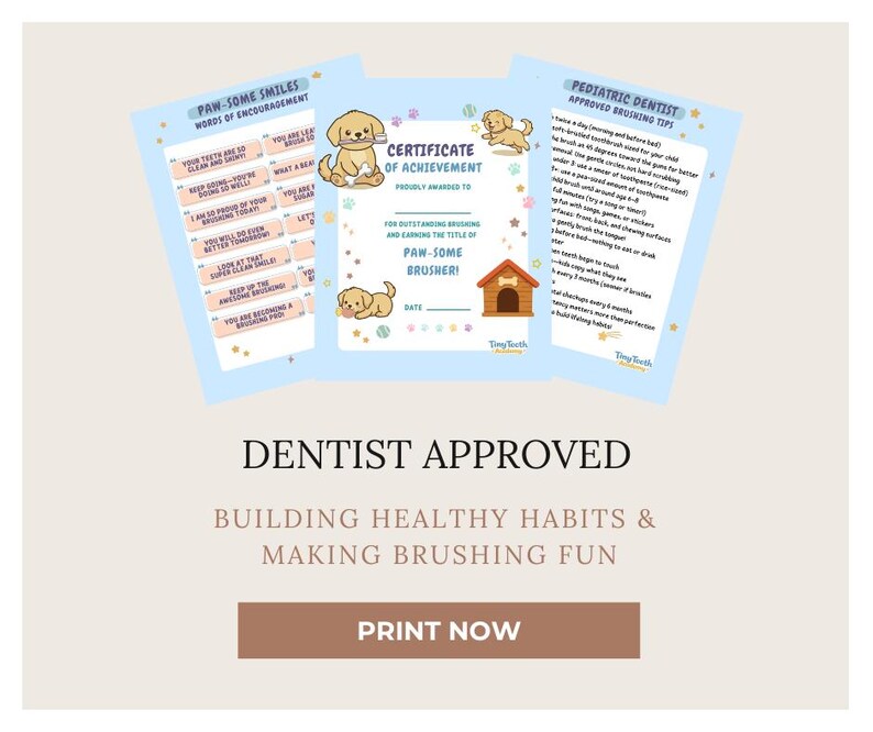 Puppy Tooth Brushing Reward Chart for Boy Printable | Dog Lover Daily ...