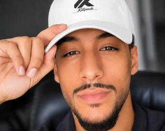 White Killpack Logo Baseball Cap, Minimalist Cotton Dad Hat