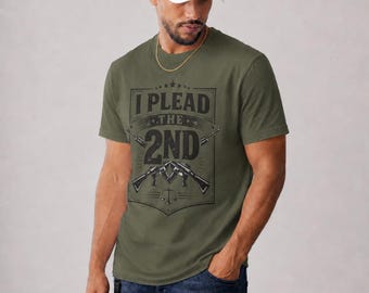 Maglietta "I Plead The 2nd", maglietta con grafica del Secondo Emendamento, abbigliamento patriottico conservatore