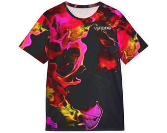 Unisex Colorful Golf Shirt | Disc Golf Sports Jersey | Unique Patterns Colorful | Stylish Athletic Performance | Breathable Activewear