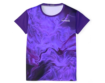 Purple Immersive Design Disc Golf Jersey Woman Sport Jersey | Support Disc Golf Growth for Women