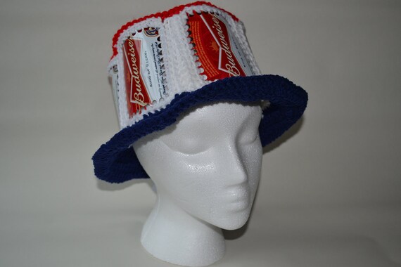 budweiser crochet hat