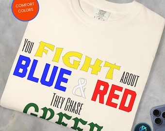 Libertarian T-shirt, Political Humor Tee, Red vs Blue Shirt, Govt Protest Top