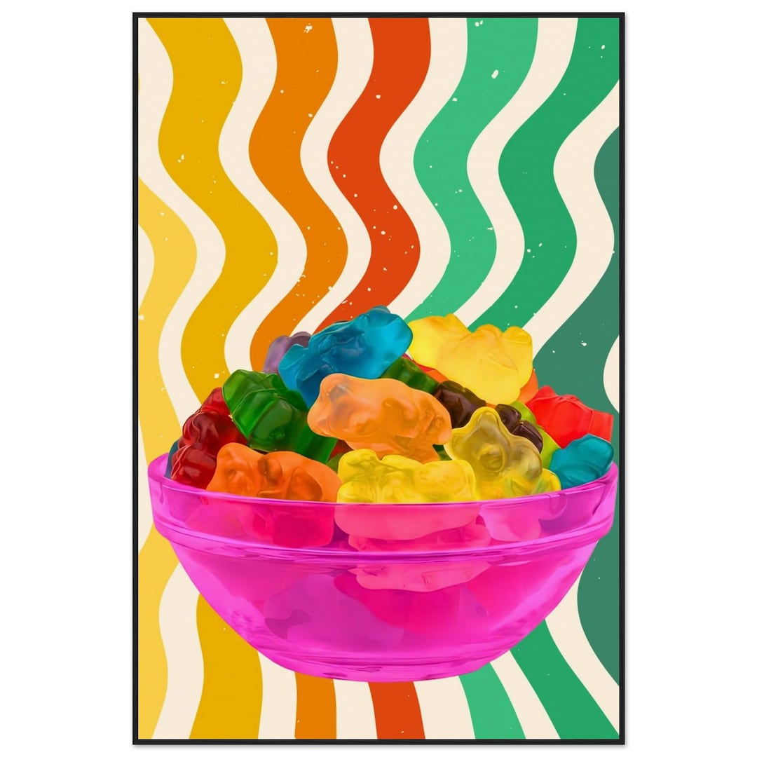 Gimme Gummy, Y2K Millennial Color, Maximalist Museum-quality Matte ...