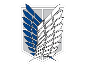 Anime Titan Späher Geheimagent Flügel Aufkleber | Kiss-Cut Vinyl Aufkleber