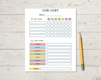 Tagesablaufplan für Kinder (PDF), ausdruckbarer Aufgabenplan für Kinder