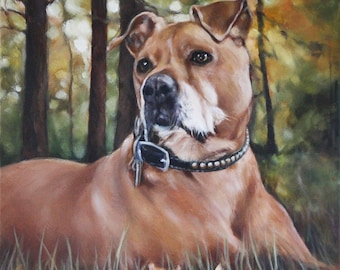 Custom Dog Portrait, Oil Painting, Pet Portrait, Portrait Commission, Animal Portrait, 12x12