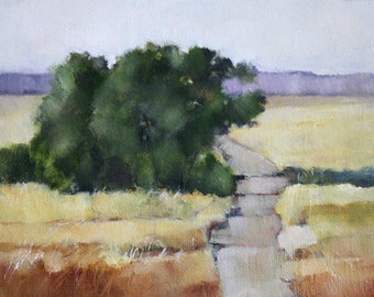 Landscape Original Oil Painting, Landscape Painting, 5x7 Inch Oil Painting, Landscape Original Art