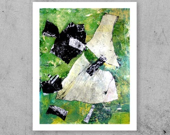 Print of Original Mixed Media Art, Acrylic Abstract Art Print, Mixed Media Art Print, 8x10