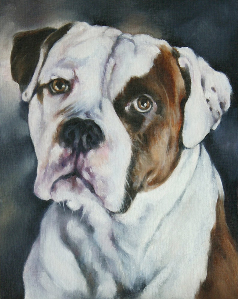 Custom Pet Portrait, Dog Portrait, Animal Art, Custom Paintings, Oil Painting, 8x10 image 1