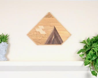 Wood Grain Plank Art. Diamond shape #A03