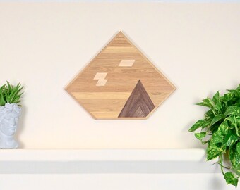 Wood Grain Plank Art. Diamond shape #A01