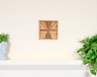 Geometric Wood Art Panel. #A10