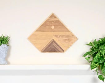 Wood Grain Plank Art. Diamond shape #A02