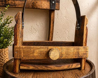 Portabottiglie da birra a forma di botte di whisky