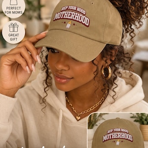 Rep Your Hood Motherhood Dad Cap | Embroidered Mom Baseball Hat