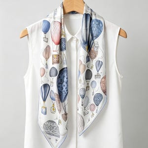Hot Air Silk Balloon Scarf - Etsy display picture 1