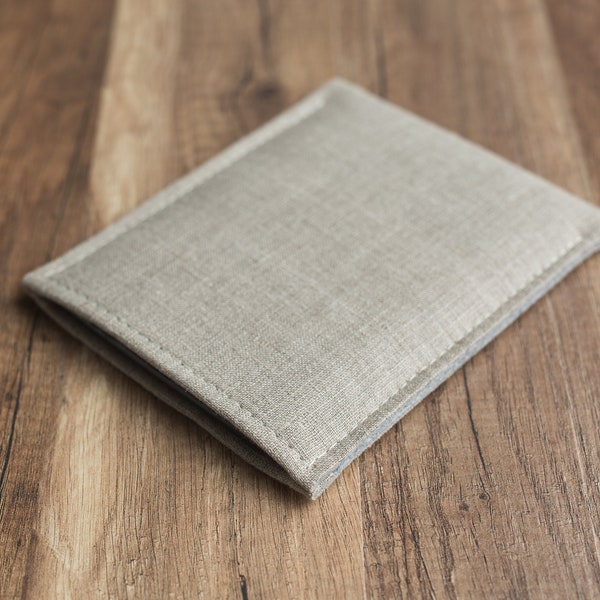 THE NATURAL - iPad Mini Pouch, Linen iPad Mini Sleeve With Felt Padding, Custom iPad Mini Cover