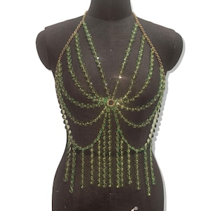 Body Chain With Gemstone - Etsy display picture 3
