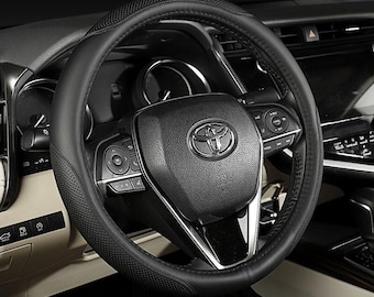 Microfiber Leather Steering Wheel Cover for Toyota (38cm)