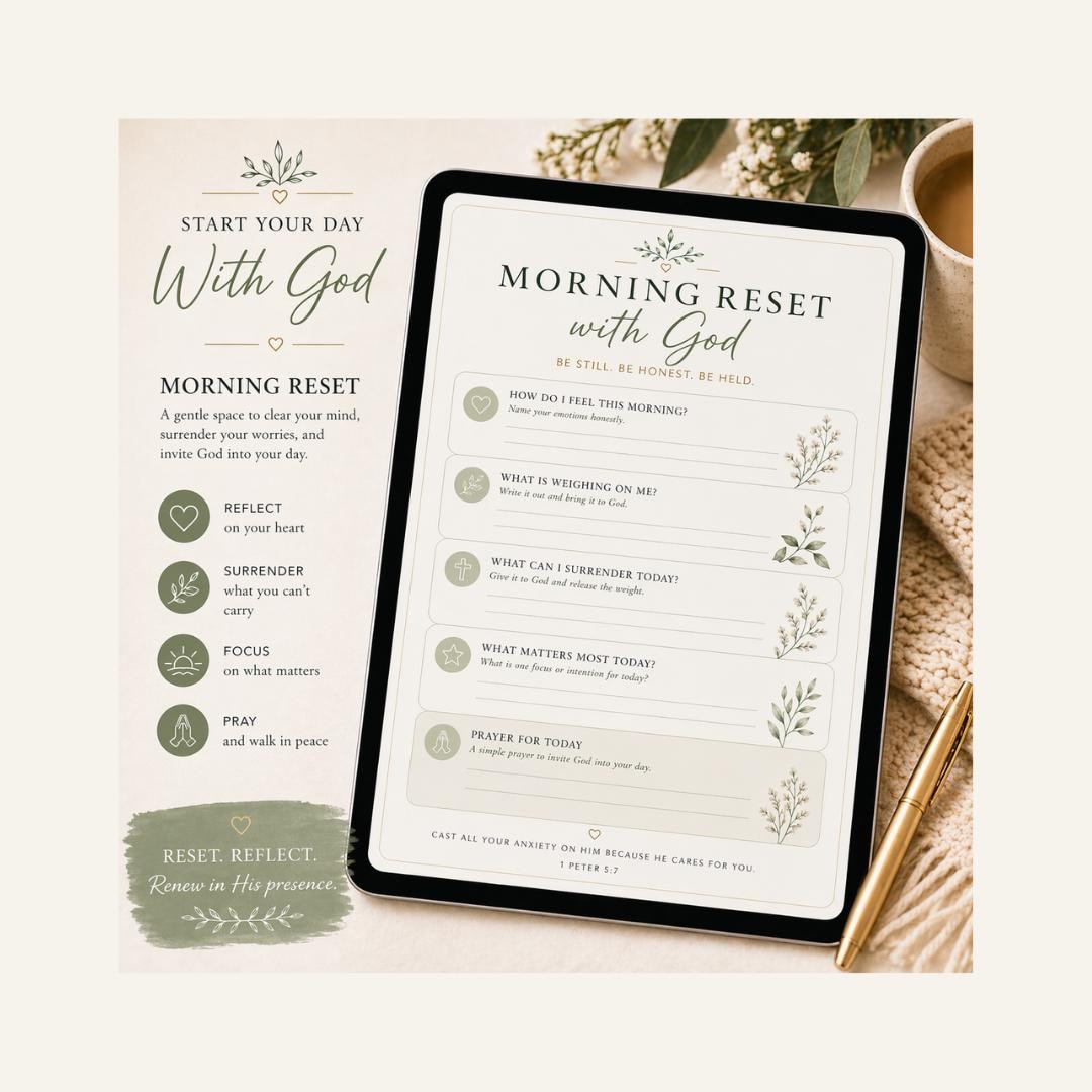 Morning Routine With God Printable Pack | Faith Habit Tracker, Quiet ...