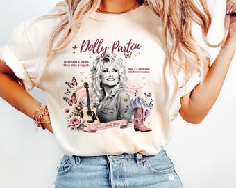 Comfort Colors Dolly Parton Tribute Tee,  Dolly Parton Shirt, Country Music Shirt, Dolly Fan Gift, Country Legend Shirt, Nashville Inspired