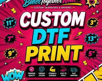 Custom  DTF Print Sheet | Vibrant Transfers, Ready to Press