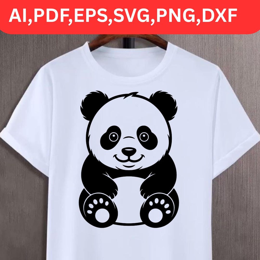Cute Baby Panda SVG Bundle, Kawaii Panda Cut File for Cricut Silhouette ...