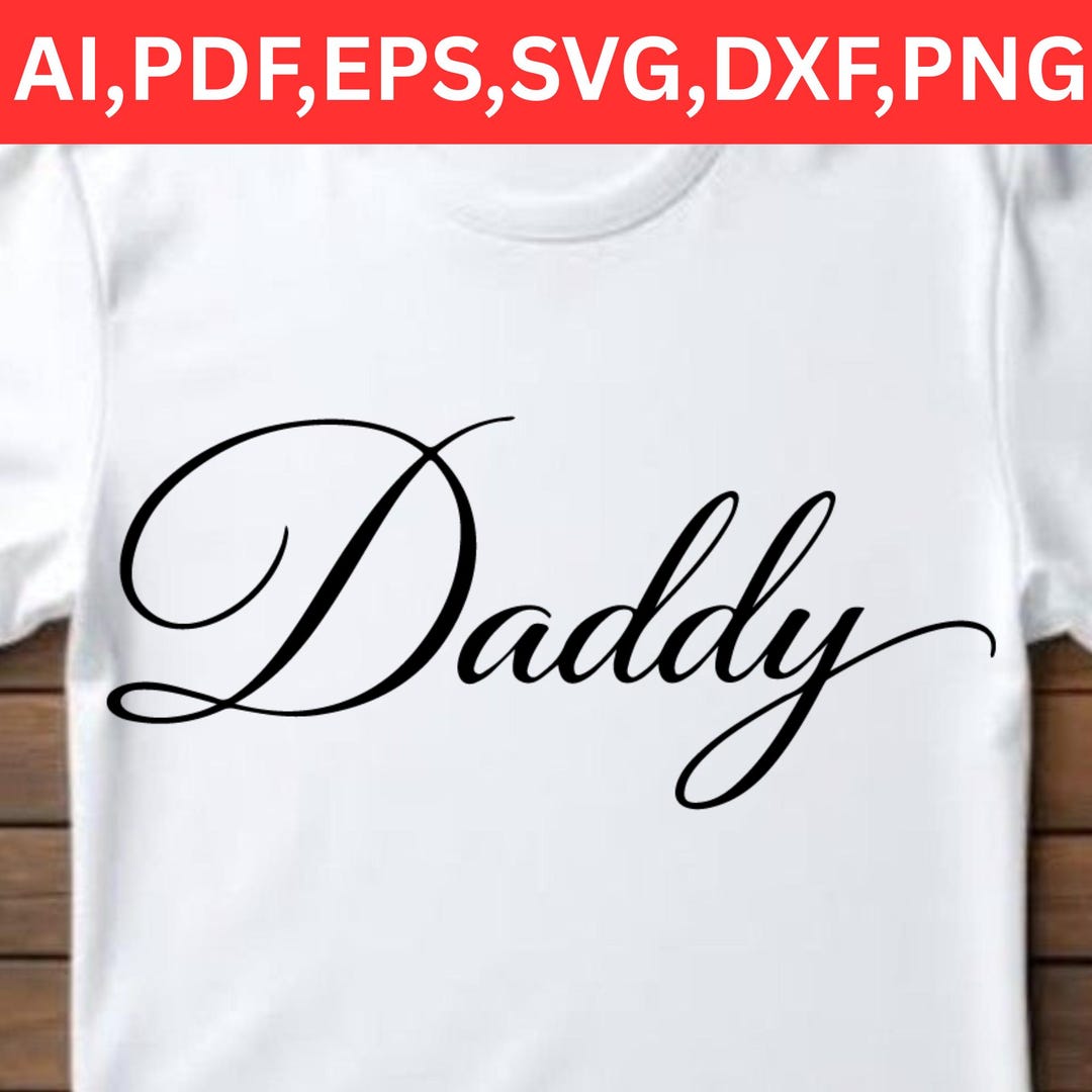 Daddy SVG Bundle, Father\'s Day Cut File, Baby Hand Line Art (digital ...