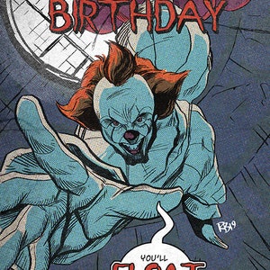 IT - Pennywise - Cartão de aniversário