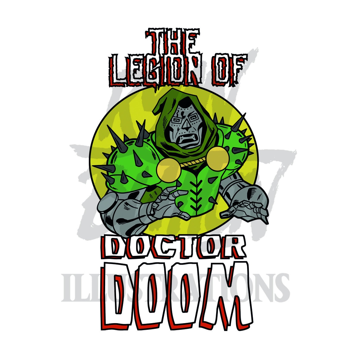 The Legion of Dr Doom - Vinyl Sticker