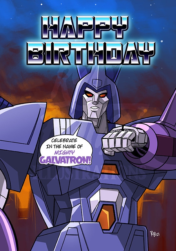 Transformers Cyclonus Birthday Card - Etsy