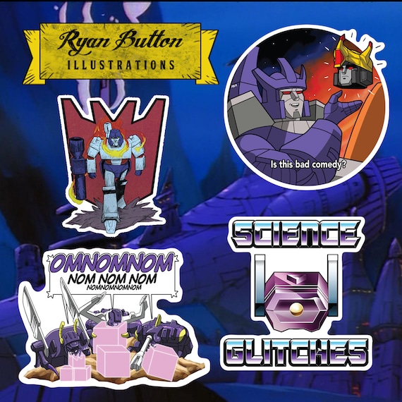 Transformers Generation One Sticker Packet One Packet of 6 Stickers Supplied