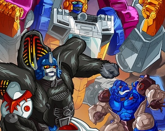 Beast Wars - Optimus Primals A4 Print