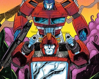 Transformers - Prime and Ironhide - A4 Print