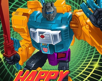Transformers - G2 Grimlock Birthday Card