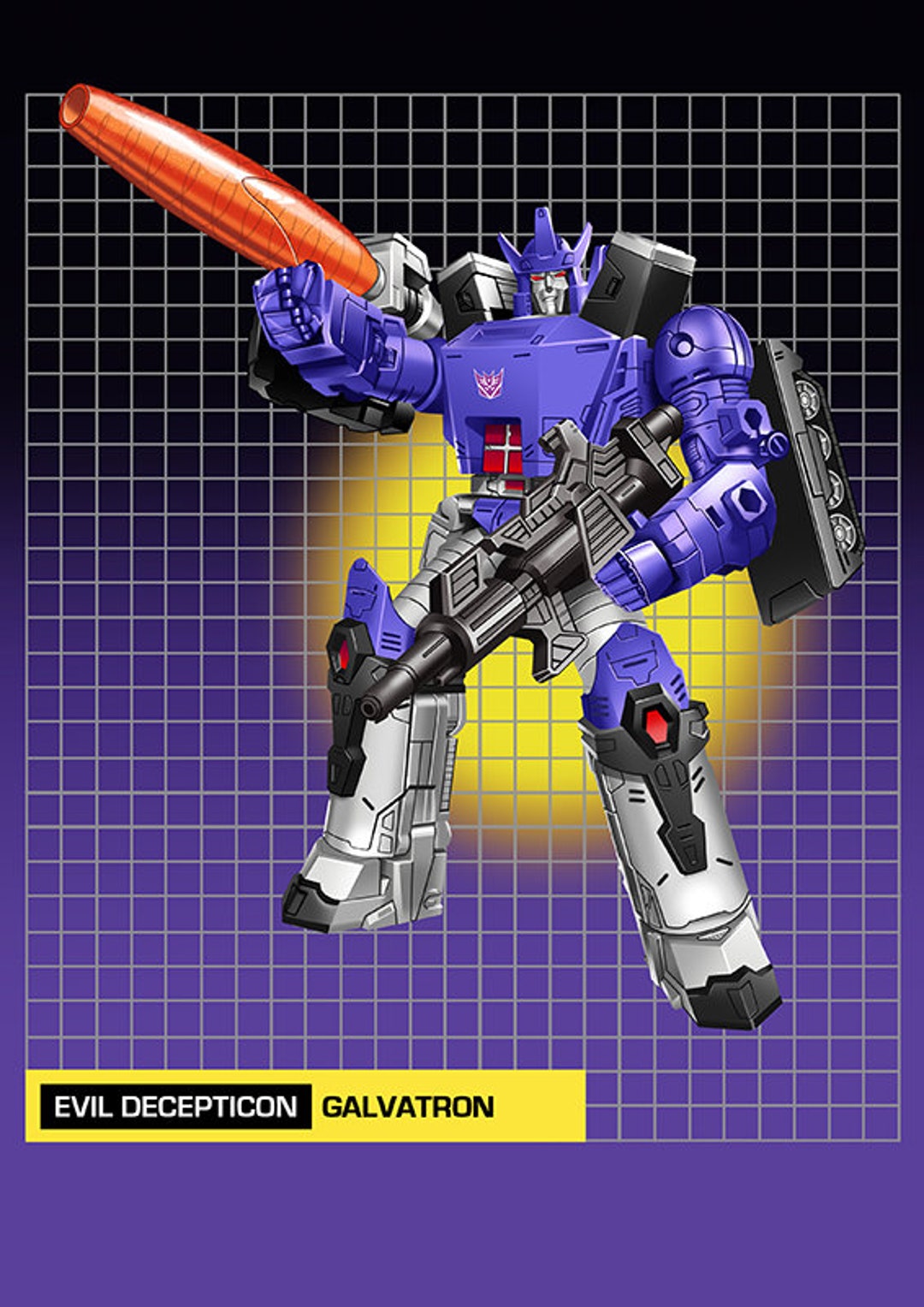 Transformers G1 Galvatron A4 Print
