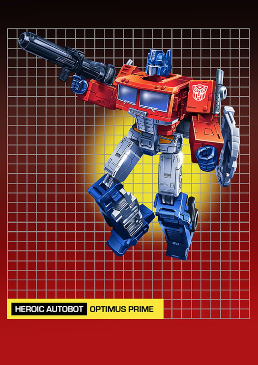Transformers G1 Optimus Prime A4 Print