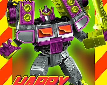 Transformers - Toxitron Birthday Card