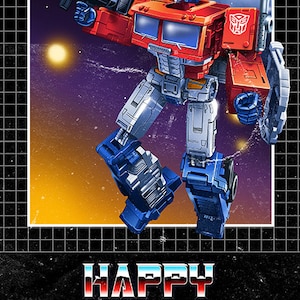 Transformers - Carte d'anniversaire Optimus Prime