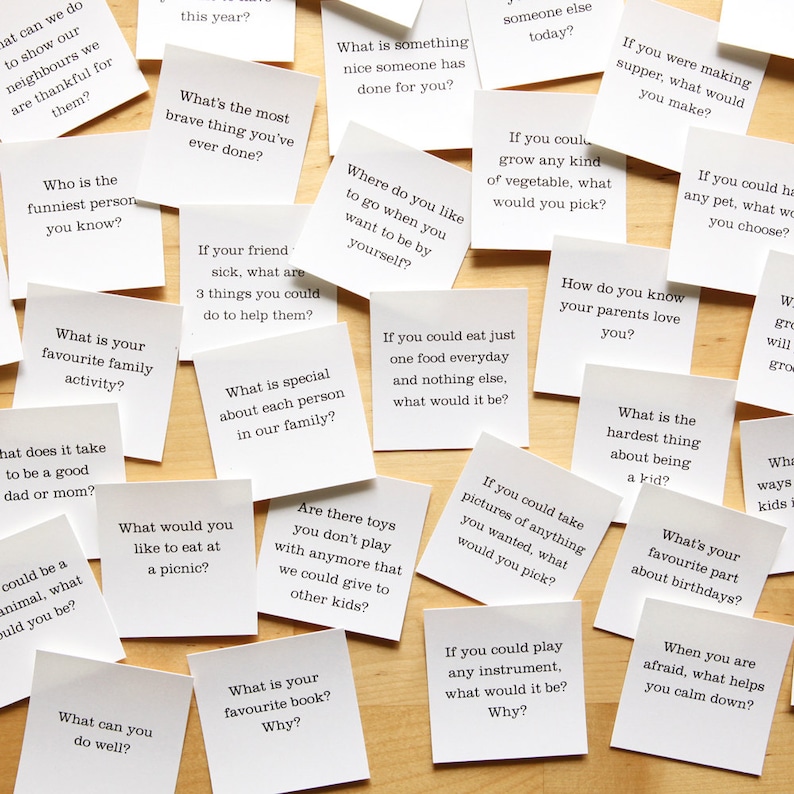 Conversation Starters for Kids 50 Questions for Better Etsy