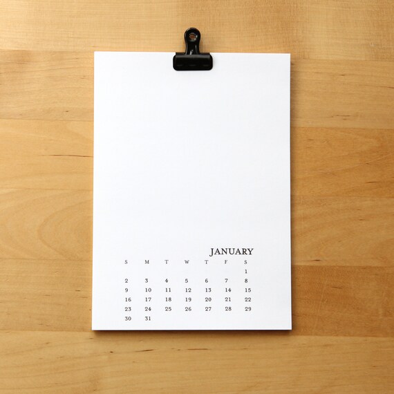 Sunday Only Calendar 2022 2022 Monthly Calendar 5X7 Sunday-Saturday Printable Diy | Etsy