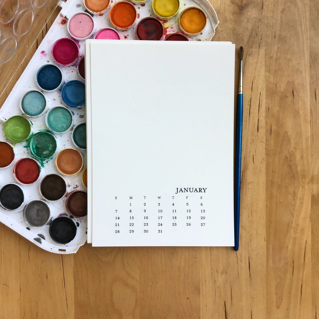 2024 Calendar 5x7 Sundaysaturday Monthly Printable Etsy
