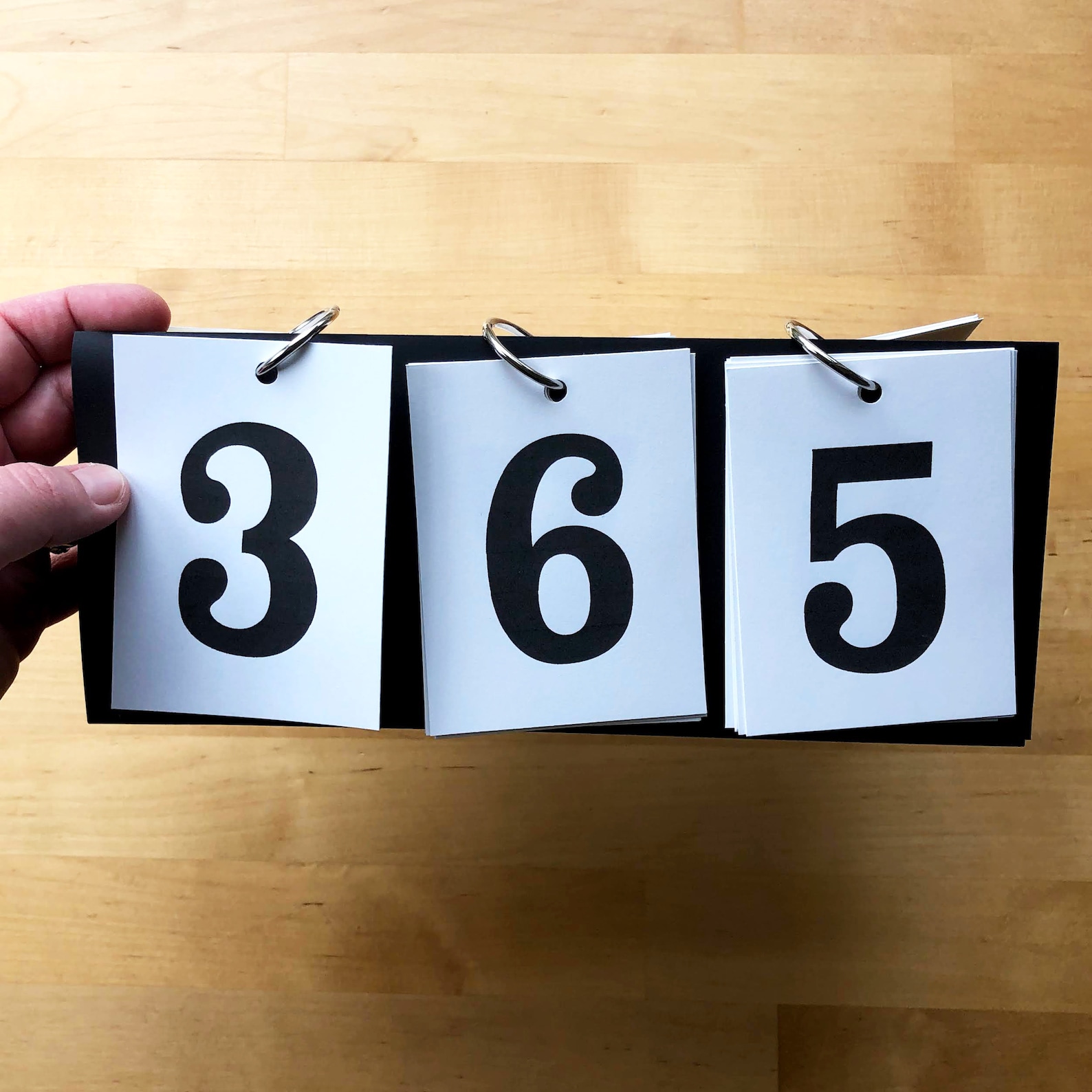 DIY Countdown Flip Chart Printable Make It for Your 100day Project or