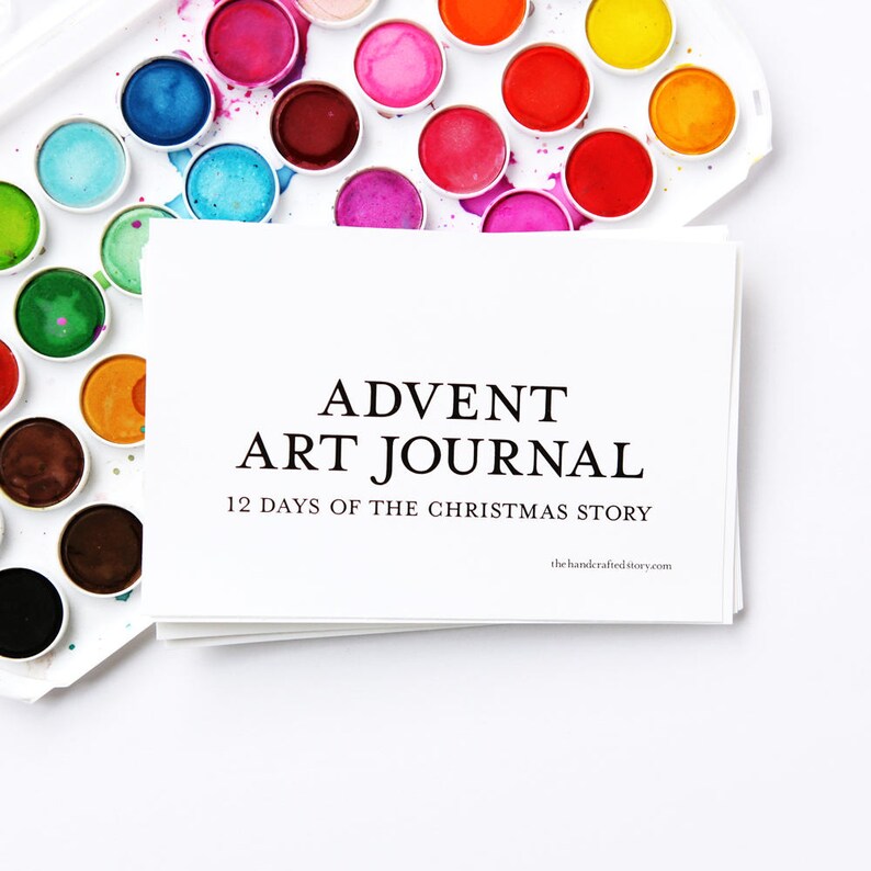 Advent Art Journal 12 Days Printable DIY Nativity Advent Etsy