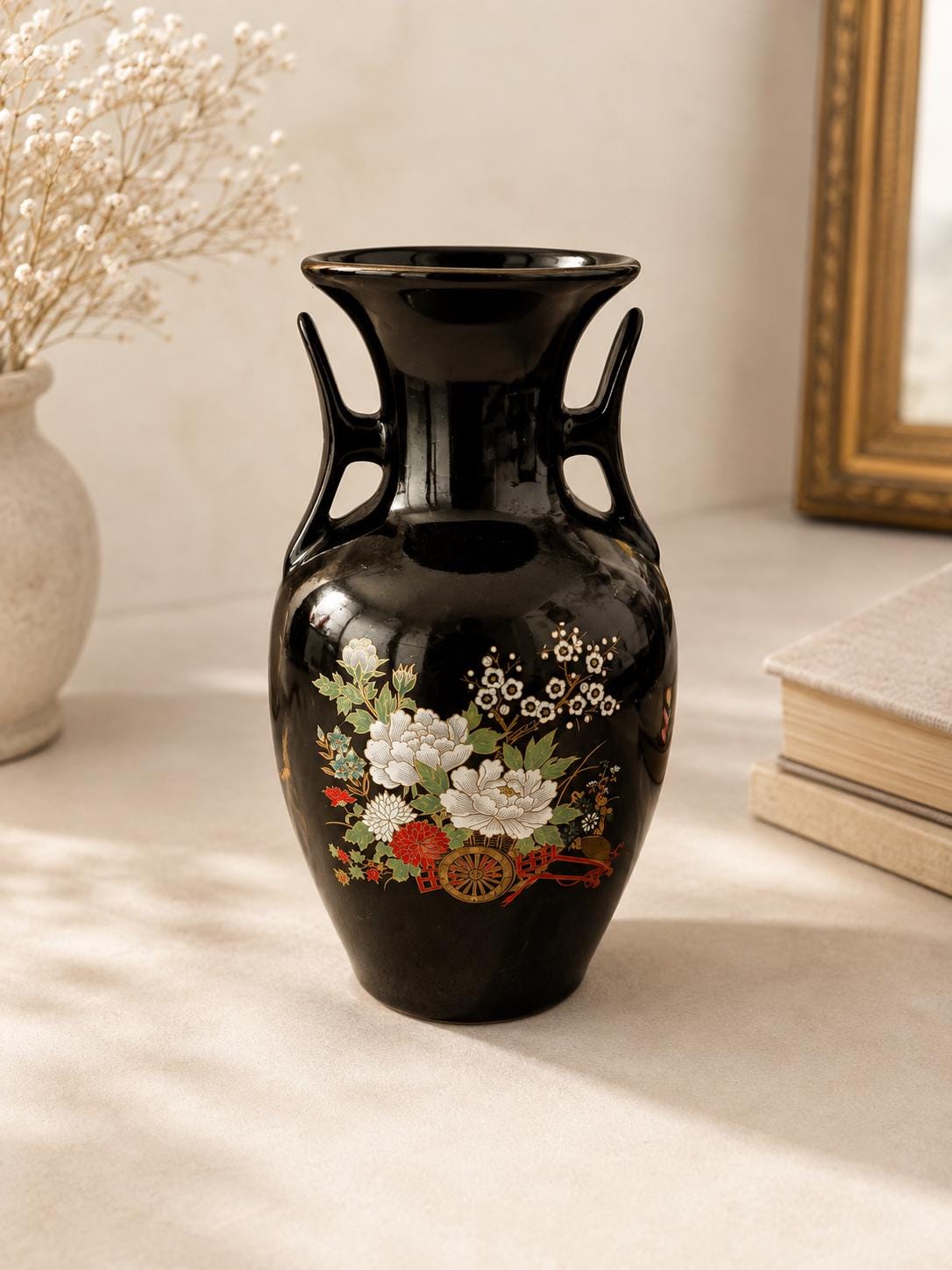 Asian Ceramic Vase - Etsy